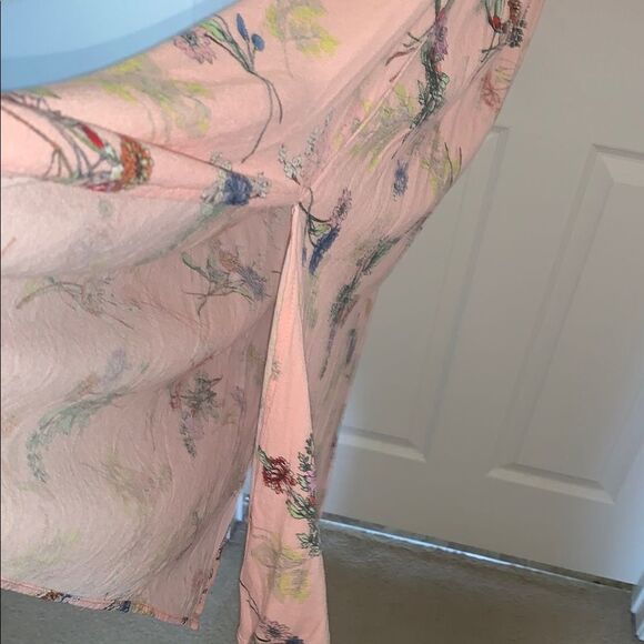 Scoop NYC Floral Long Sleeve Smocked Dress - Pink. P2P 16.5-24”SIZE XL. EUC - Picture 11 of 13